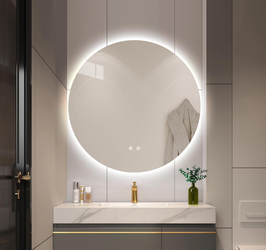 H9-3217 ΚΑΘΡΕΦΤΗΣ ΣΤΡΟΓΓΥΛΟΣ LED R-01 60CM - Image 1