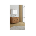 ΣΕΤ ΕΠΙΠΛΟ ΜΠΑΝΙΟΥ ROMA 100 AMBER BAROQUE OAK WHITE TOP DROP