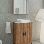 ΣΕΤ ΕΠΙΠΛΟ ΜΠΑΝΙΟΥ ROMA 60 AMBER BAROQUE OAK DROP