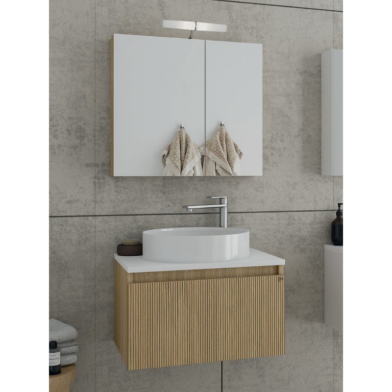 STRADA ΣΕΤ ΕΠΙΠΛΟ ΜΠΑΝΙΟΥ LIBERTY 75 WHITE TOP SLAVONIA OAK AND STRADA DROP - Image 1
