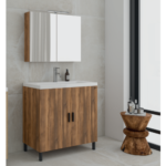ΣΕΤ ΕΠΙΠΛΟ ΜΠΑΝΙΟΥ ROMA 80 AMBER BAROQUE OAK DROP