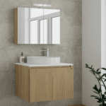 ΣΕΤ ΕΠΙΠΛΟ ΜΠΑΝΙΟΥ VERONA 60 WHITE TOP SLAVONIA OAK AND STRADA DROP
