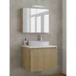 ΣΕΤ ΕΠΙΠΛΟ ΜΠΑΝΙΟΥ VERONA 75 WHITE TOP SLAVONIA OAK AND STRADA  DROP
