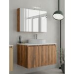 ΣΕΤ ΕΠΙΠΛΟ ΜΠΑΝΙΟΥ VERONA 100 WHITE TOP AMBER BAROQUE OAK DROP