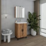 ΣΕΤ ΕΠΙΠΛΟ ΜΠΑΝΙΟΥ ROMA 50 AMBER BAROQUE OAK   DROP