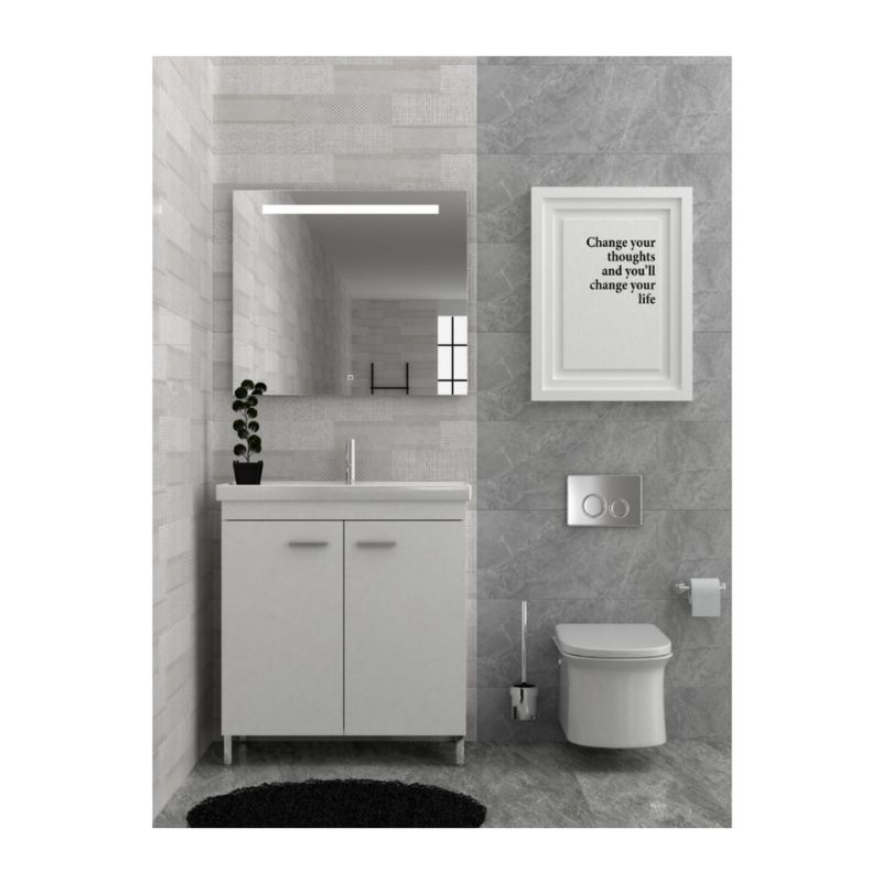 ARGO III ΕΠΙΠΛΟ ΜΠΑΝΙΟΥ ARGO III 80CM WHITE LACK - Image 1