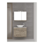 ΕΠΙΠΛΟ ΜΠΑΝΙΟΥ ΚΡΕΜΑΣΤΟ EMILY IV 60CM GREY CRAFT LAMINATE