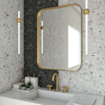 ΚΑΘΡΕΦΤΗΣ ΤΟΙΧΟΥ ΜΕ ΛΑΜΑ IRON CURVED 60X80