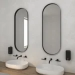 ΚΑΘΡΕΦΤΗΣ ΤΟΙΧΟΥ ΜΕ ΛΑΜΑ IRON SEMI OVAL 45X125