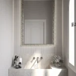 ΚΑΘΡΕΦΤΗΣ ΜΕ ΞΥΛΙΝΗ ΚΟΡΝΙΖΑ WOOD DECO 60Χ80