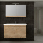 ΕΠΙΠΛΟ ΜΠΑΝΙΟΥ ΚΡΕΜΑΣΤΟ EMILY I 80CM LIGHT HICKORY LAMINATE