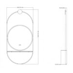SAVONA BLACK LED MIRROR 1943MB - Image 3