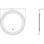 Καθρέπτης μπάνιου με LED φωτισμό » ICL 1856 - Image 2