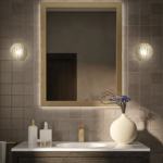 ΚΑΘΡΕΦΤΗΣ ΜΕ ΞΥΛΙΝΗ ΚΟΡΝΙΖΑ WOOD MODERN 70Χ90