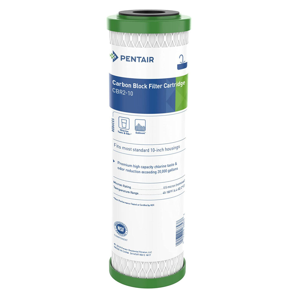 PEN3 Φίλτρο Νερού Pentair Pentek CBR2-10 10″ x 2.5″ – 0.5μm - Image 1
