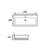 Νιπτήρας Compact Λευκός (6036) - Image 3