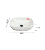 Νιπτήρας Πάγκου MARBLE (887) - Image 2