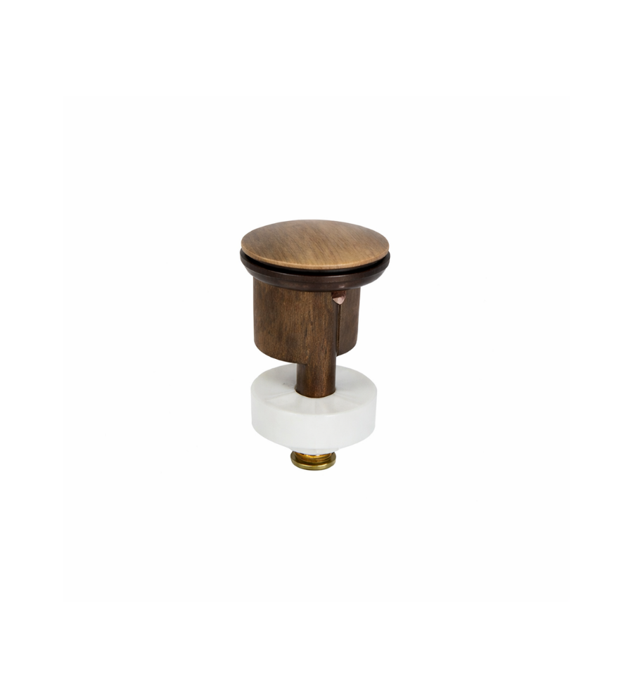 Τάπα Bronze Φ40 για Αυτόματη Βαλβίδα Νιπτήρος 1 1/4" (Μεταλλική) με O-Ring & Σχαράκι Καθαρισμού - Image 1