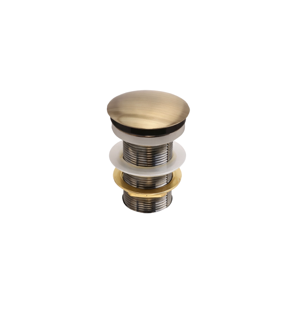 Βαλβίδα Νιπτήρος Bronze Click-Clack 1 1/4" Χωρίς Υπερχείλιση (Λαιμός 9cm, Τάπα Φ66) - Image 1