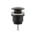 Βαλβίδα Νιπτήρος Μαύρη Ματ Click-Clack Universal 1 1/4" (Φ63) με Βίδα Μ6 × 65mm