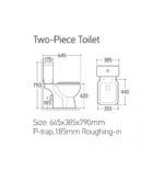 Σετ WC τετράγωνη από πορσελάνη - Image 3