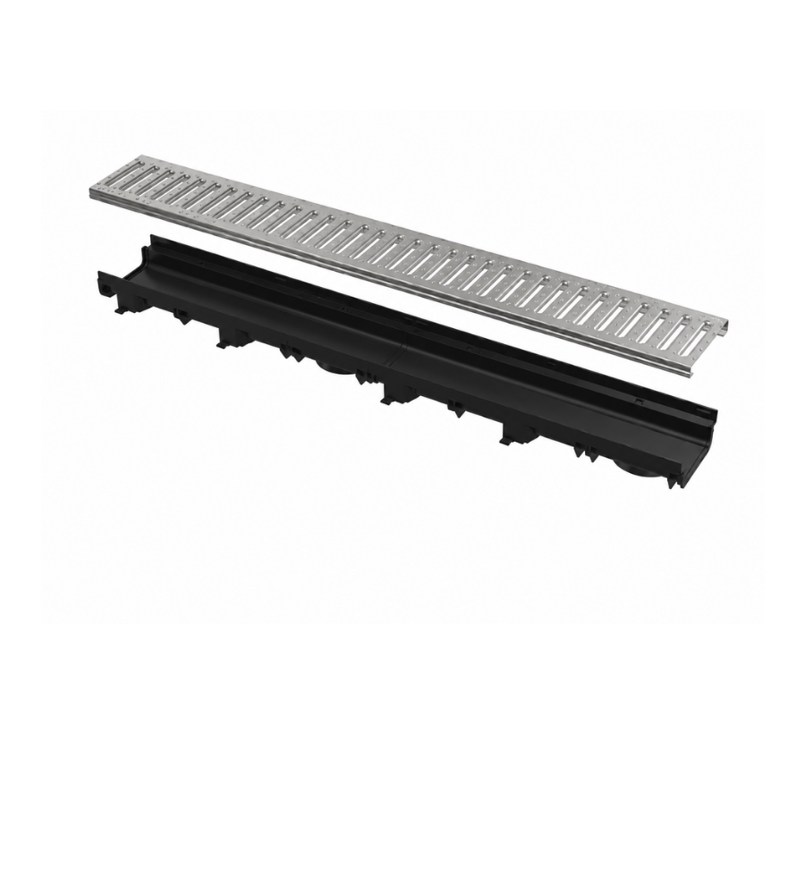Κανάλι Συλλογής Υδάτων LOW 1010 mm με Γαλβανιζέ Σχάρα A15 - Image 1