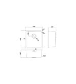 Νεροχύτης Κουζίνας INOX SATIN (4445T) - Image 3